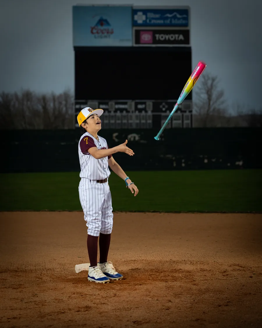 Idaho Hype youth baseball photo session, let him be a kid, Boise Idaho