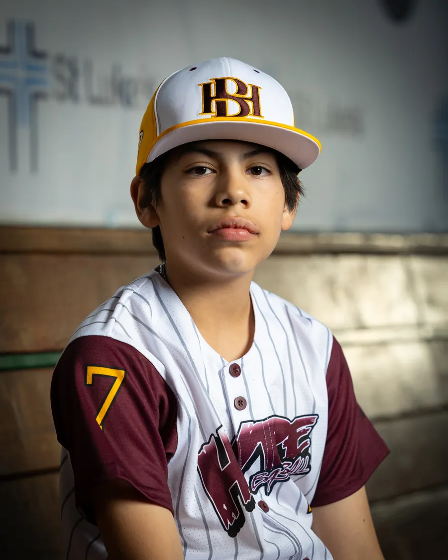 Idaho Hype youth baseball photo session, up close, Boise Idaho