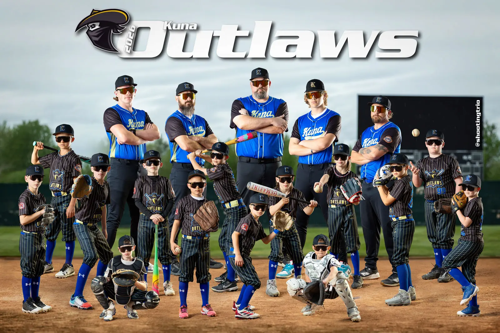 Kuna Outlaws select travel baseball team — 2025 Idaho State Champions, Treasure Valley Idaho