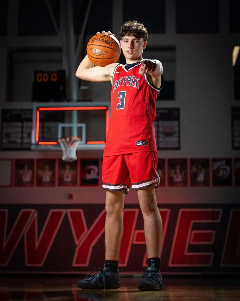 Owyhee High School boys basketball team portrait 2024-25 season