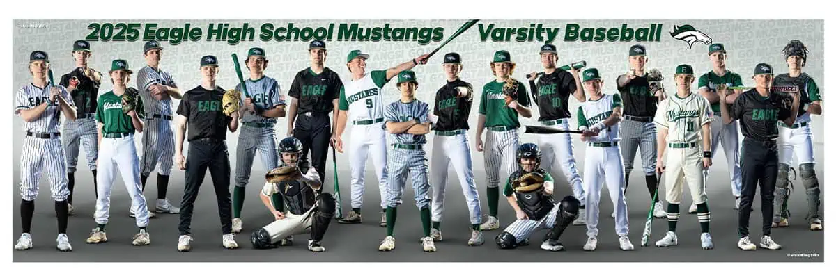 Eagle High School baseball team banner professional sports photography Boise Idaho