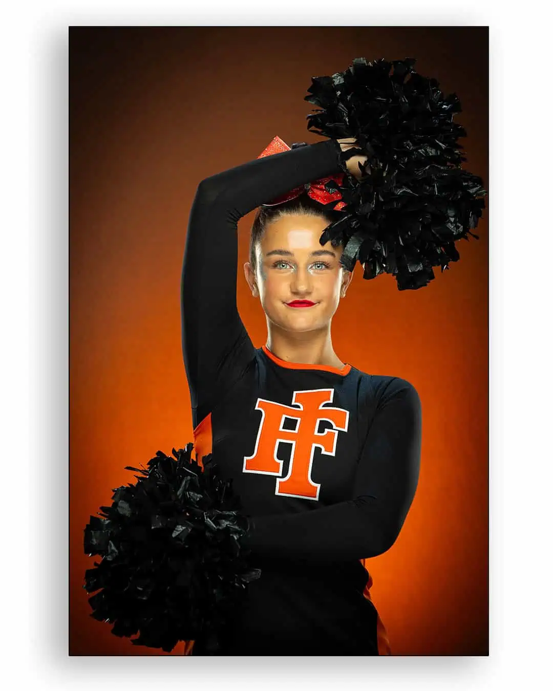 HF cheerleader pompom portrait Idaho