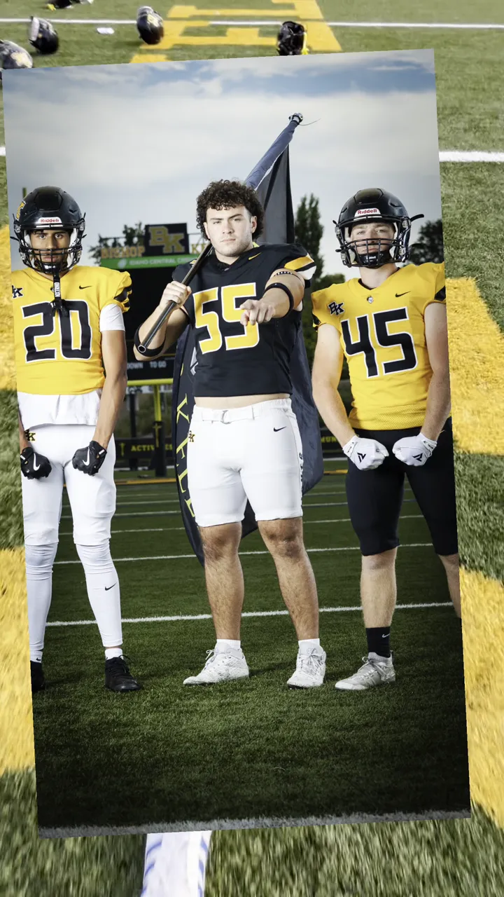Bishop Kelly football media day portrait reel