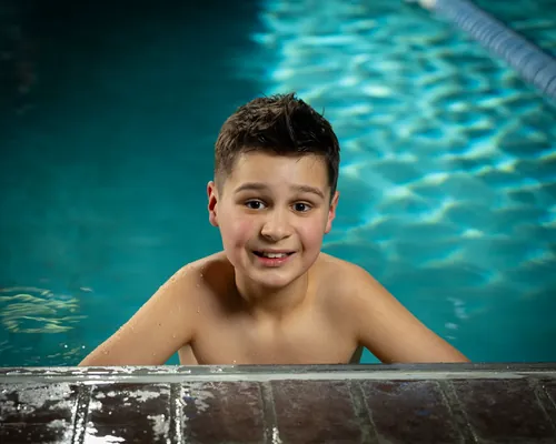 High school swim team media day portrait, Treasure Valley Idaho