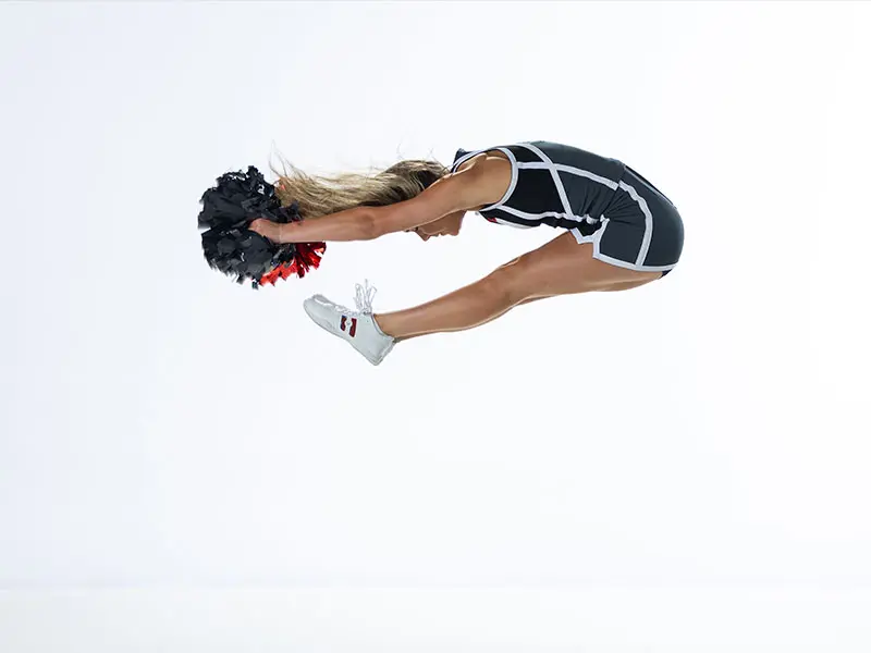 Cheerleading stunt photography Idaho