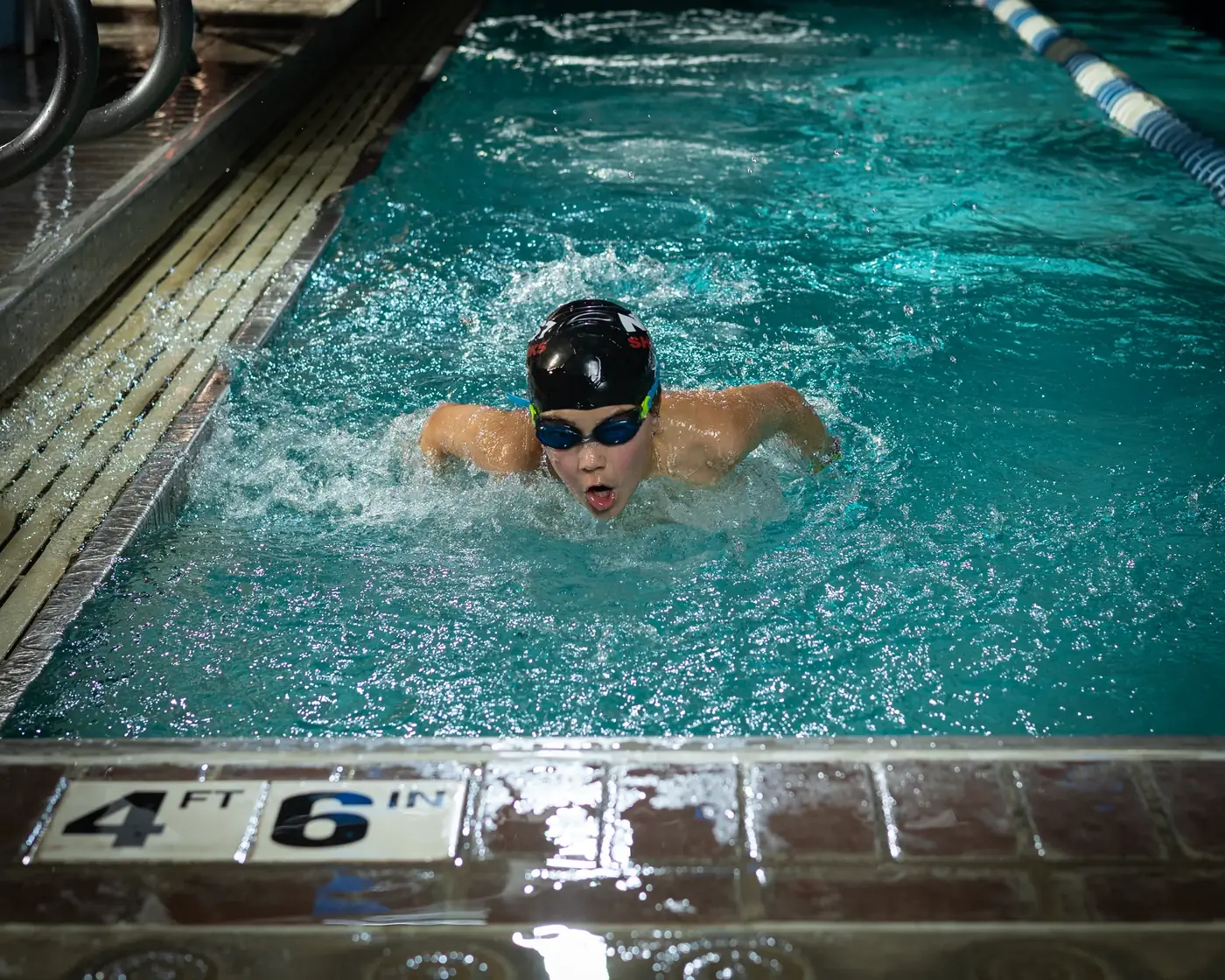 Nampa swim team butterfly stroke action photo Nampa Idaho