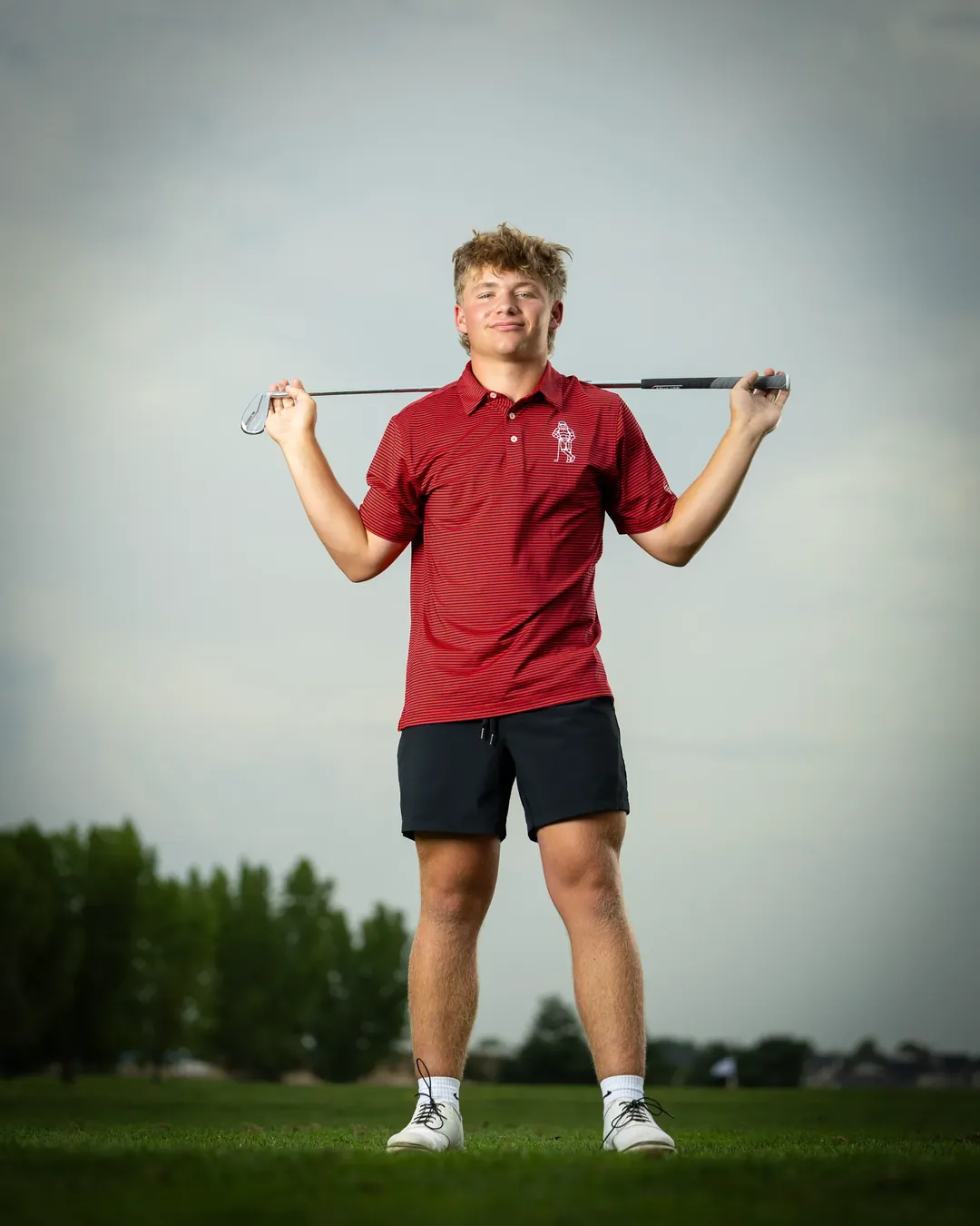 Owyhee High School boys golf portrait on the course Meridian Idaho