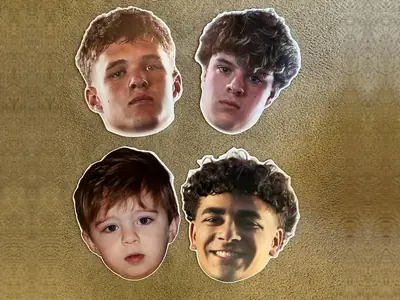 Printed big head cutouts